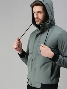 SHOWOFF Men Grey Lightweight Sporty Jacket