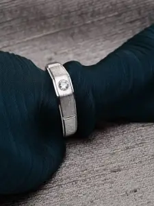 CLARA Silver-Toned Rocco Adjustable Ring