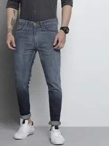 The Indian Garage Co Men Blue Slim Fit Light Fade Stretchable Jeans