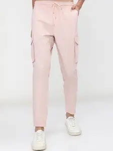 HIGHLANDER Men Pink Joggers Trousers