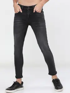 HIGHLANDER Men Grey Tapered Fit Light Fade Stretchable Jeans