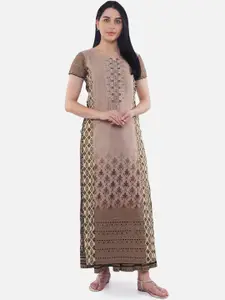 Be Indi Beige Layered Maxi Dress