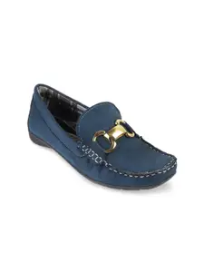 Catwalk Women Blue Suede Loafers