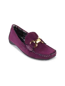 Catwalk Women Purple Suede Loafers