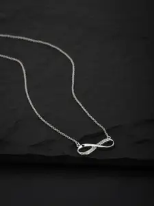 VANBELLE 925 Sterling Silver Infinity Pendant Necklace