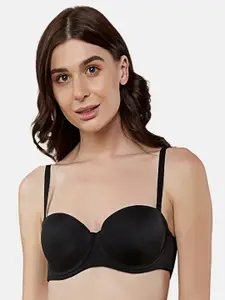 Triumph T-shirt Bra 101 Invisible Wired Half Cup Padded Detachable Multioptional Transparent Backless Party Bra