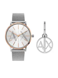 Emporio Armani Women Silver-Toned Bracelet Watch