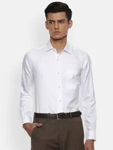 Louis Philippe Men White Formal Shirt