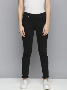 Levis Women Black 711 Skinny Fit Stretchable Jeans