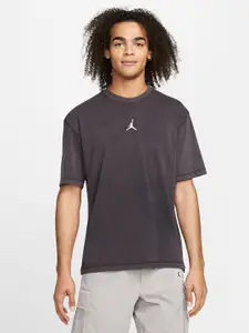 Nike Men Black Printed M J DF SPRT SS T-shirt
