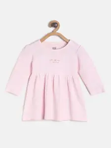 MINI KLUB Pink Checked Peplum Dress
