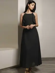 RAREISM Black Maxi Midi Dress