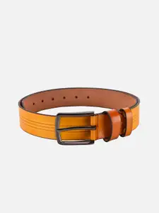 BuckleUp Men Tan Leather Belt