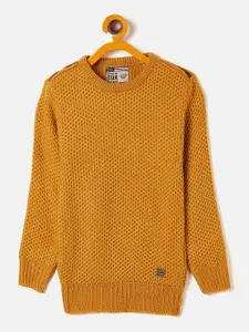 Duke Boys Mustard Cable Knit Wool Pullover