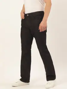 IVOC Men Black Bootcut Fit Stretchable Jeans