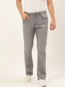 IVOC Men Grey Bootcut Stretchable Jeans