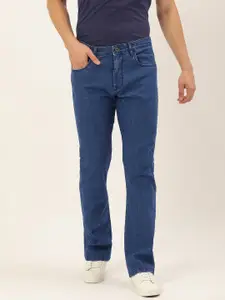 IVOC Men Blue Bootcut Fit Light Fade Stretchable Jeans