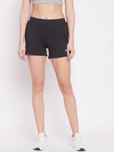 ATHLISIS Women Teal Training or Gym Sports Shorts with e-Dry Technology Technology