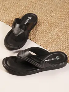 Red Chief Men Black Slip-On