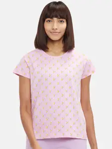 Dreamz by Pantaloons Pink Print Lounge tshirt