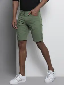 The Indian Garage Co Men Green Slim Fit Chino Shorts