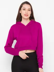 Globus Women Purple Hooded Sweatshirt