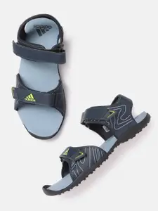 ADIDAS Men Navy Blue Brand Logo Detail Fortadi Sports Sandals