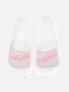 ADIDAS Women Lavender & Pink Adilette Shower Printed Sliders