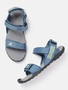 ADIDAS Men Blue Solid Mechan Sports Sandals