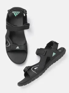 ADIDAS Men Black Solid Adirengo Light Sports Sandals