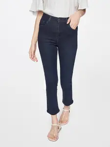 AND Women Blue Straight Fit Jeans