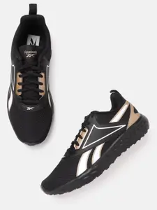 Reebok Men Black Woven Design Hatton Running Shoes