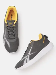 Reebok Men Charcoal Grey Woven Design Espinar Running Shoes
