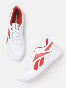 Reebok Men White & Red Woven Design Sprinter Running Shoes