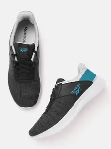 Reebok Men Charcoal Grey & Black Design Genesis Running Shoes