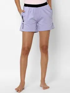 Allen Solly Woman Women Purple Lounge Shorts