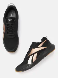 Reebok Men Black Woven Design Effect Running Shoes