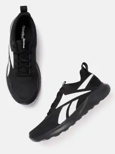 Reebok Men Black & White Woven Design Sprinter Running Shoes
