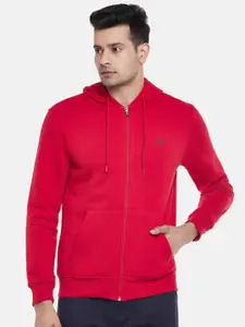 Ajile by Pantaloons Men Red Hooded Sweatshirt