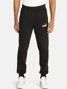 Puma Men Black Essential Logo Regular Fit Knitted Pants