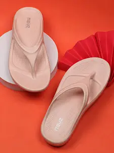 NEOZ Women Pink Rubber Slip-On