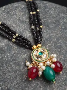 DUGRISTYLE Gold-Plated & Black Copper Necklace