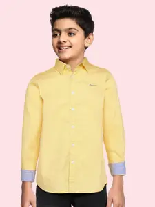 Pepe Jeans Boys Yellow Casual Shirt