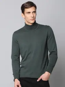 BEN SHERMAN Men Green Cotton Pullover