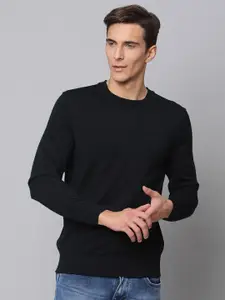 BEN SHERMAN Men Black Round Neck Pullover