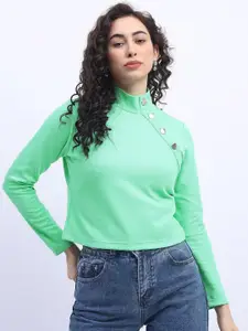 Tokyo Talkies Green Knitted Top