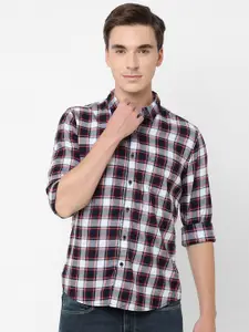Pepe Jeans Men Black Tartan Checks Checked Casual Shirt