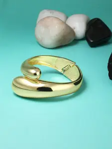 Adwitiya Collection Women Gold-Toned Brass Kada Bracelet