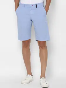 Allen Solly Sport Men Blue Solid Slim Fit Shorts