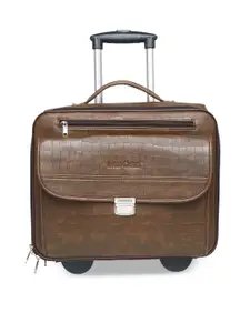 MBOSS Brown Overnighter Trolley Bag with Laptop Compartment